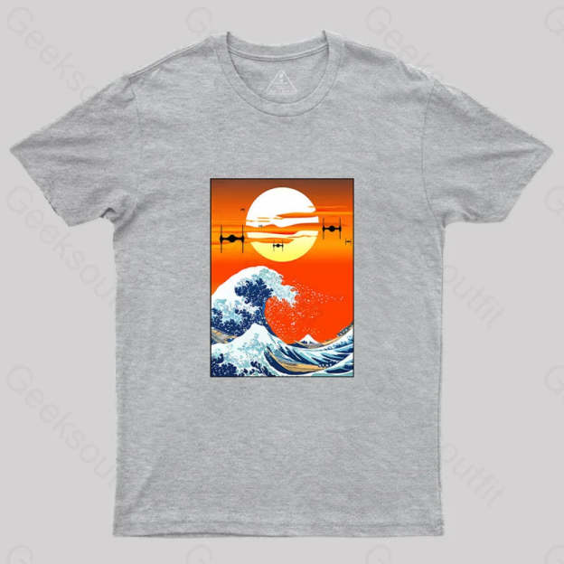 Meets Hokusai T-Shirt Grey / S