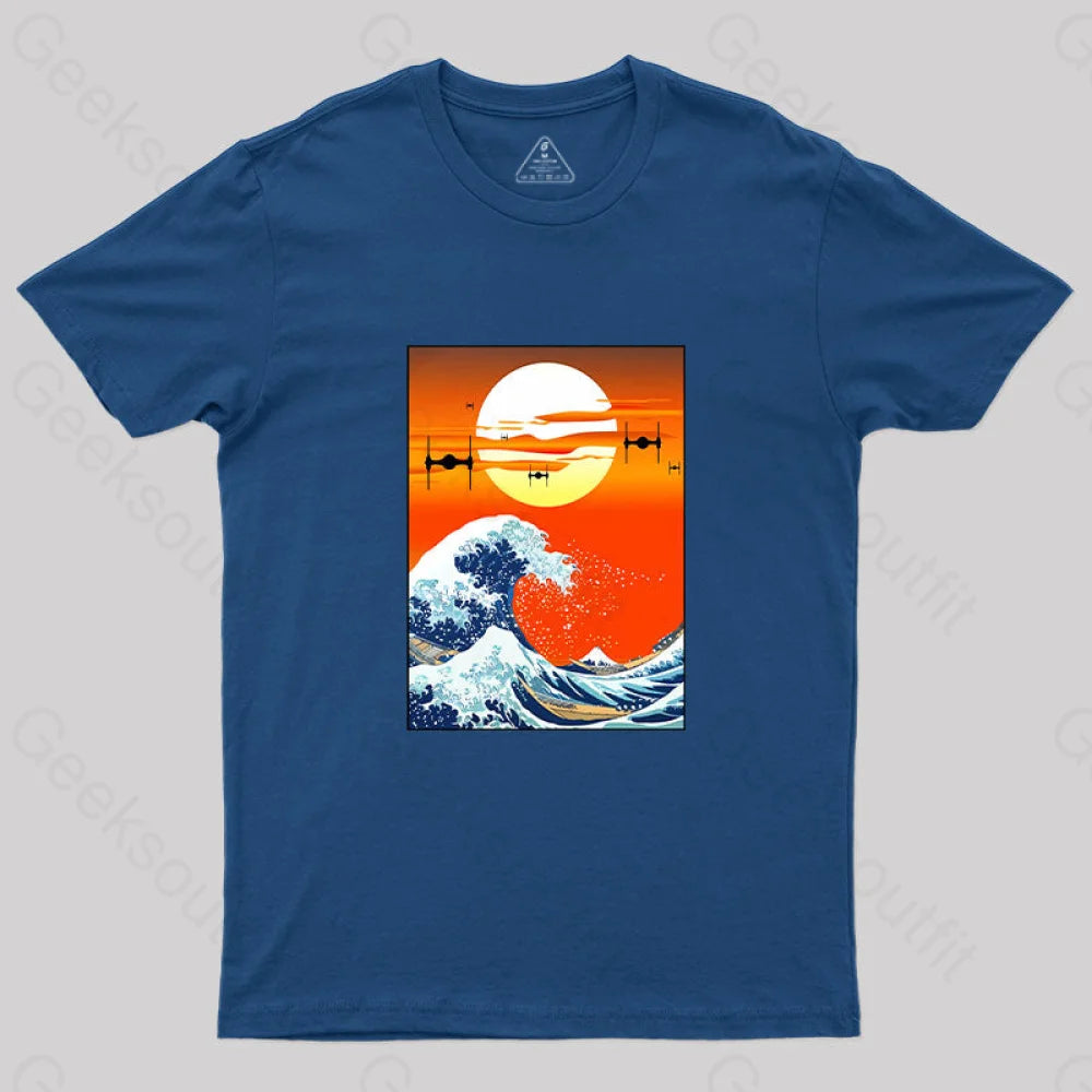 Meets Hokusai T-Shirt Navy / S