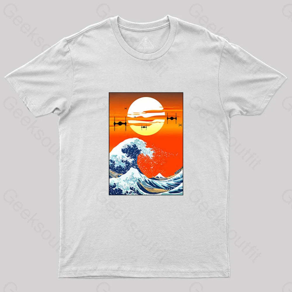 Meets Hokusai T-Shirt White / S
