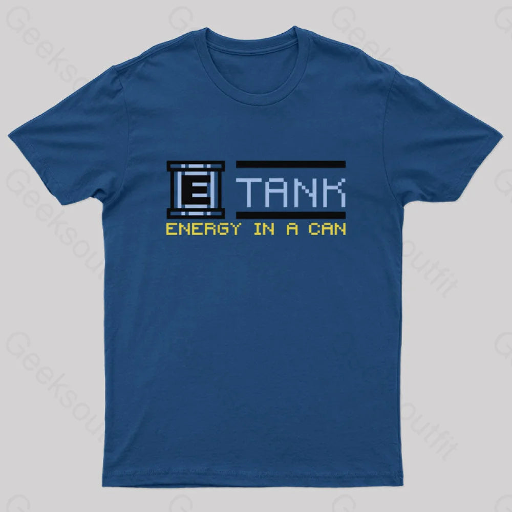 Megaman - E Tank Geek T-Shirt Navy / S
