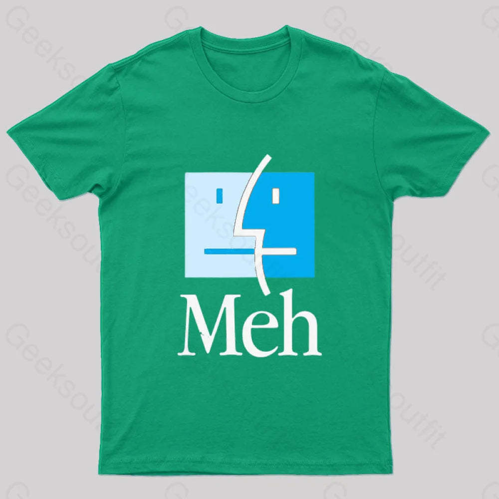 Meh Nerd T-Shirt Green / S