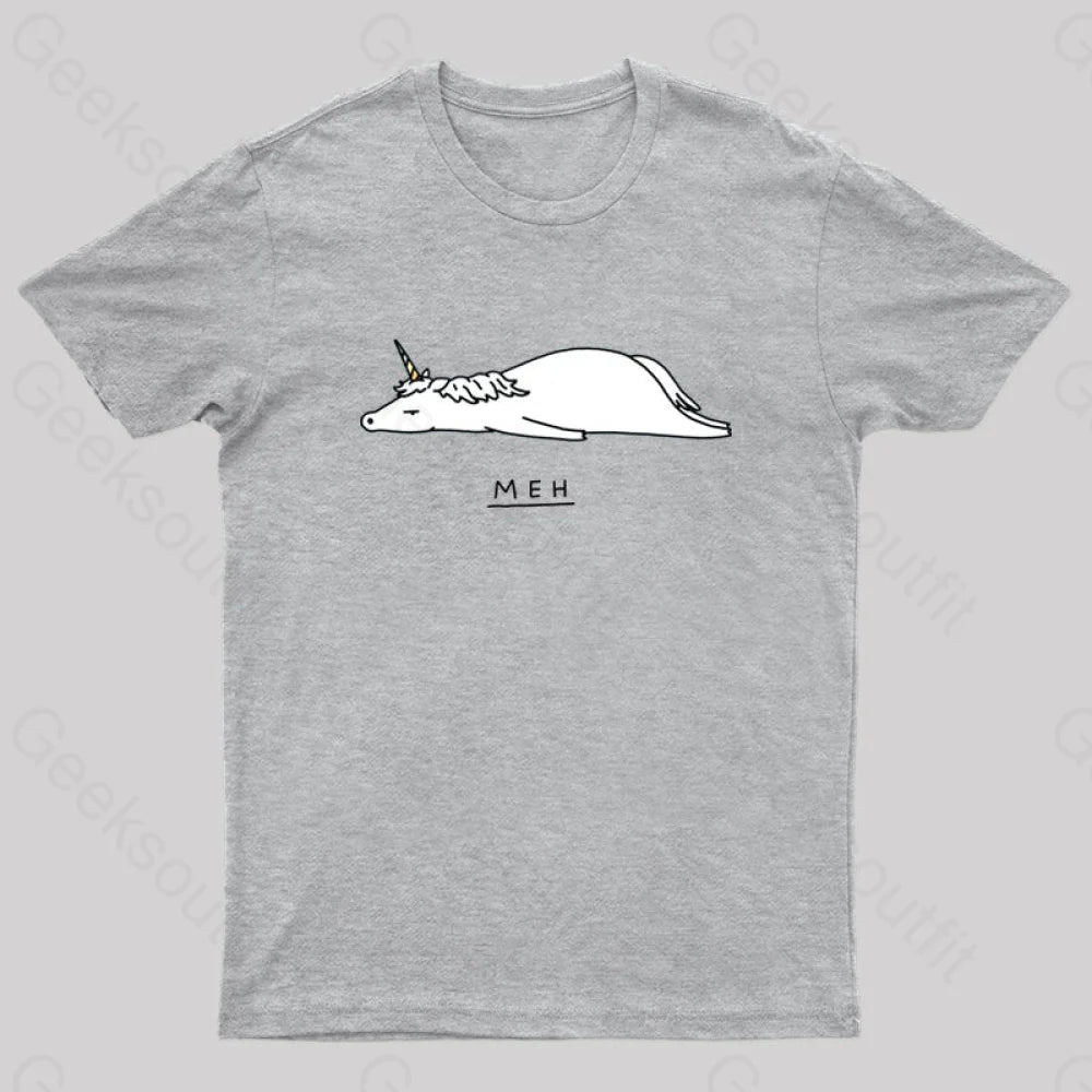 Meh Nerd T-Shirt Grey / S