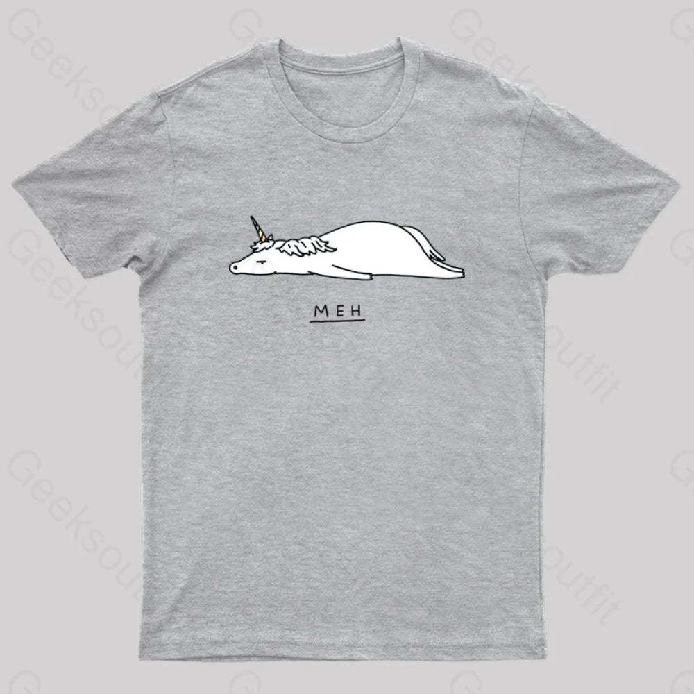 Meh Nerd T-Shirt Grey / S