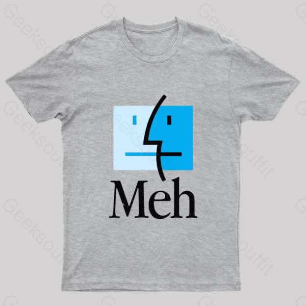 Meh Nerd T-Shirt Grey / S