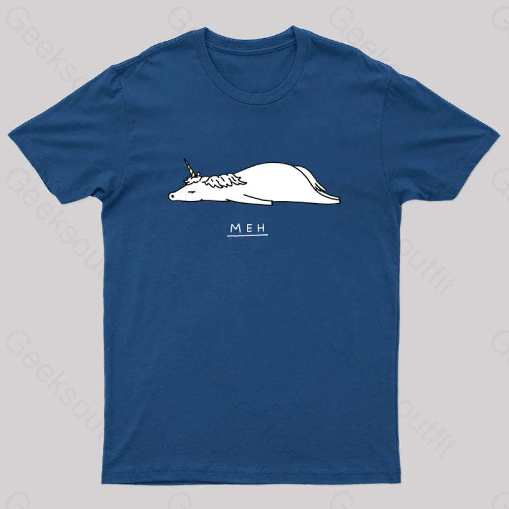 Meh Nerd T-Shirt Navy / S