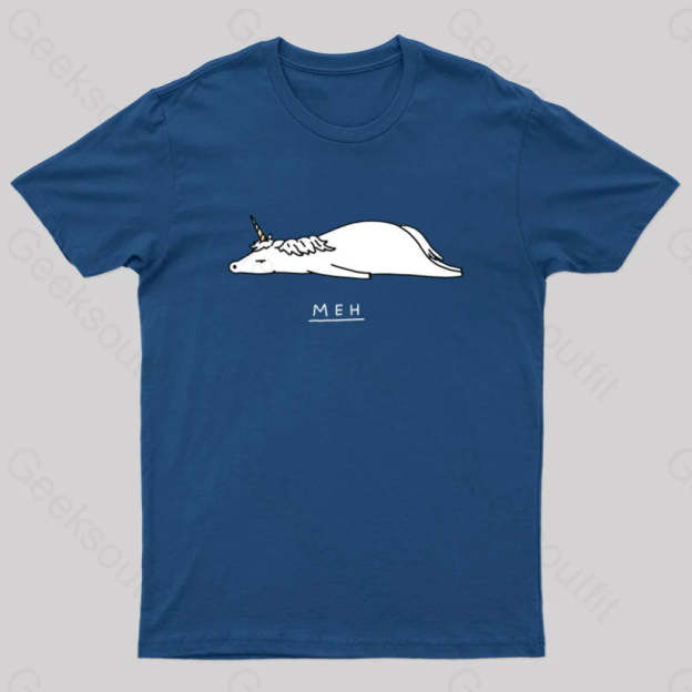 Meh Nerd T-Shirt Navy / S