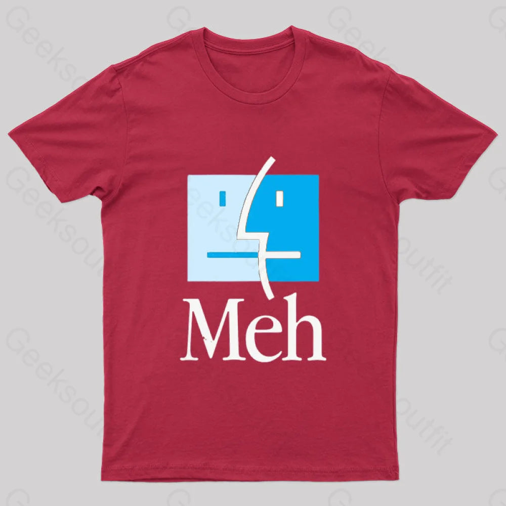 Meh Nerd T-Shirt Red / S