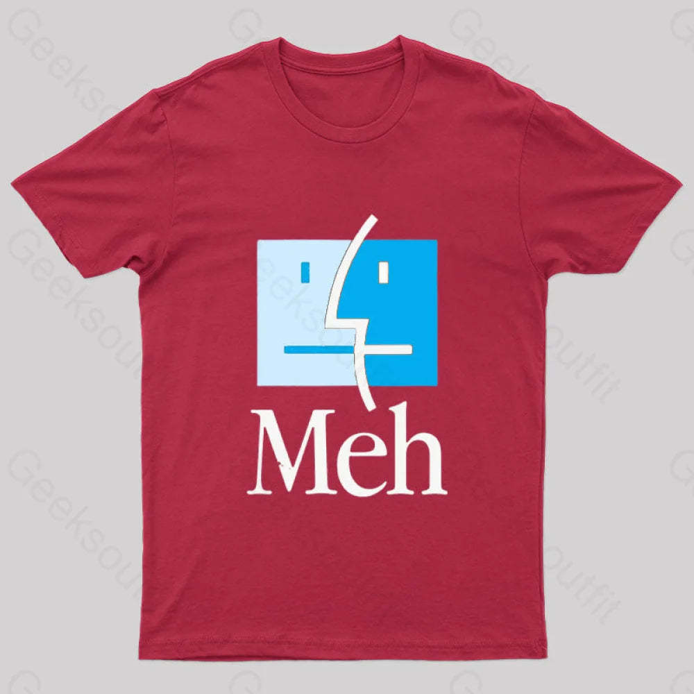 Meh Nerd T-Shirt Red / S
