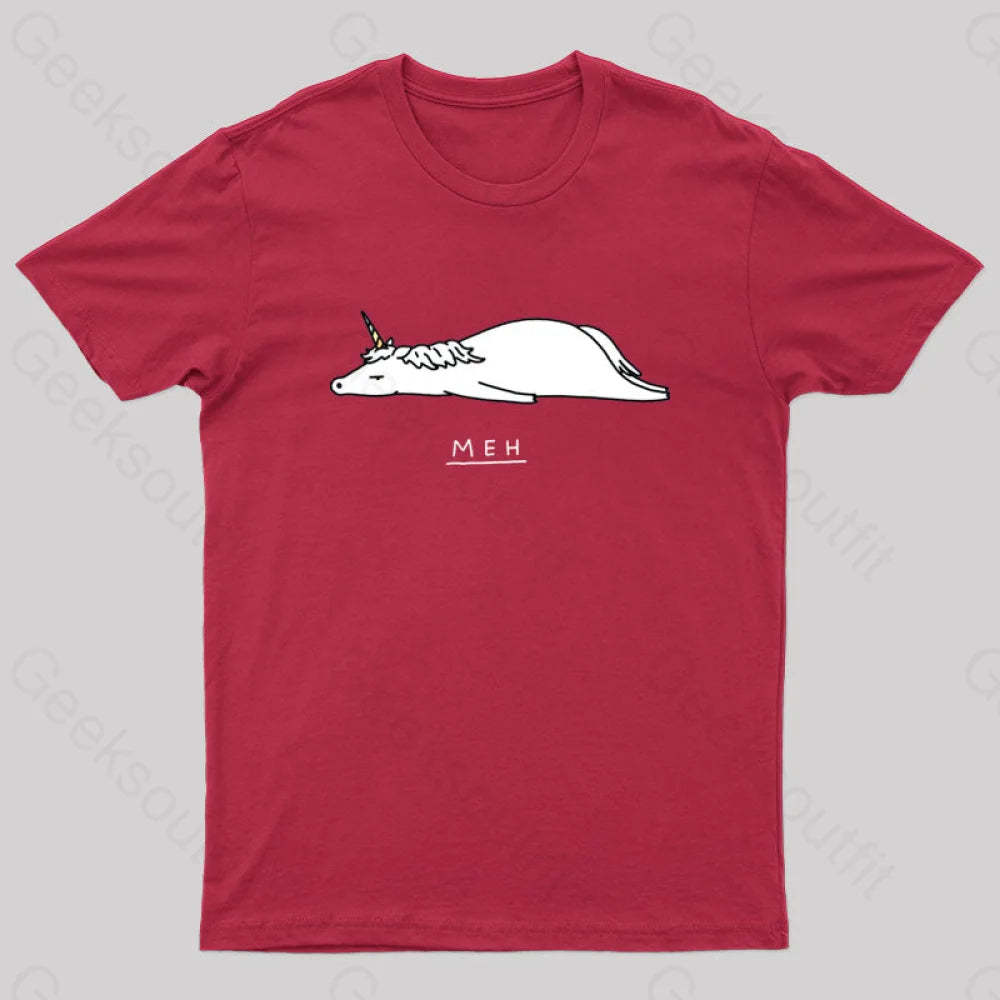 Meh Nerd T-Shirt Red / S
