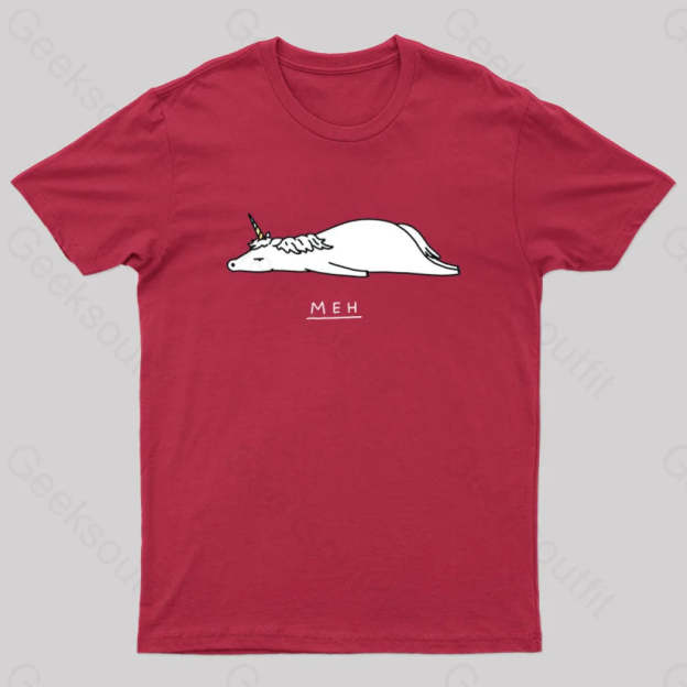 Meh Nerd T-Shirt Red / S