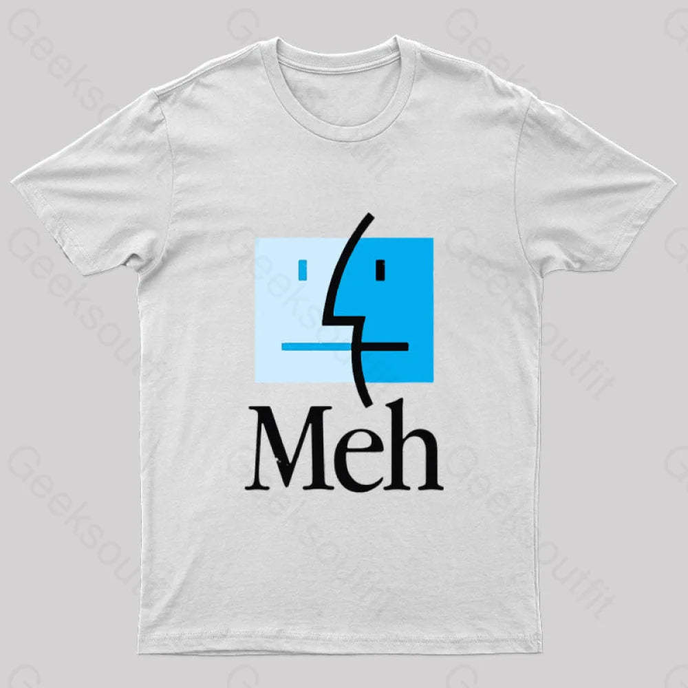 Meh Nerd T-Shirt White / S