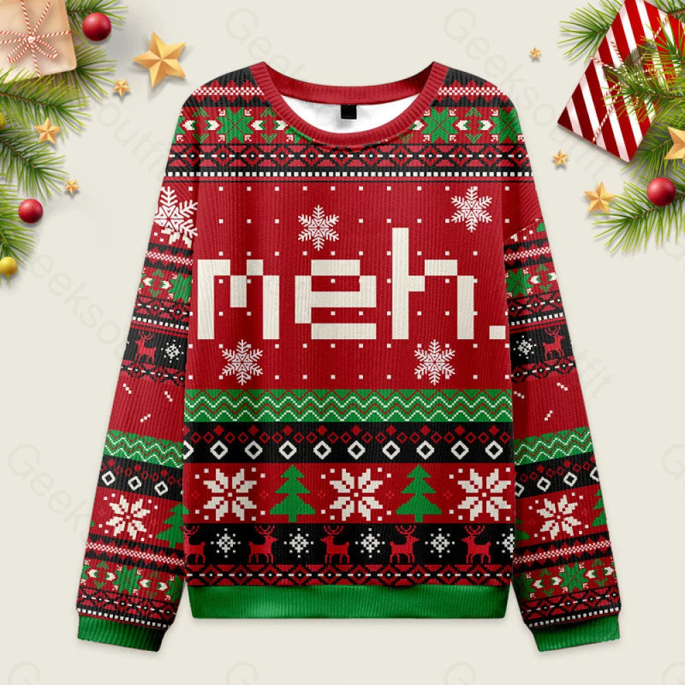Meh Ugly Christmas Sweater Men??s Style-S