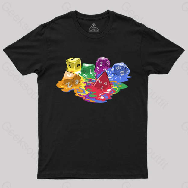 Melting Dice T-Shirt Black / S