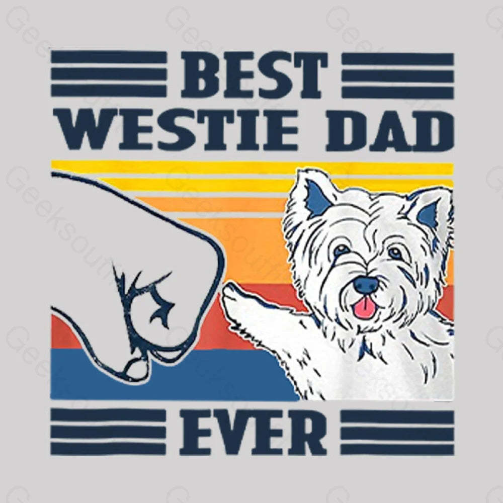 Mens Best Westie Dad Nerd T-Shirt