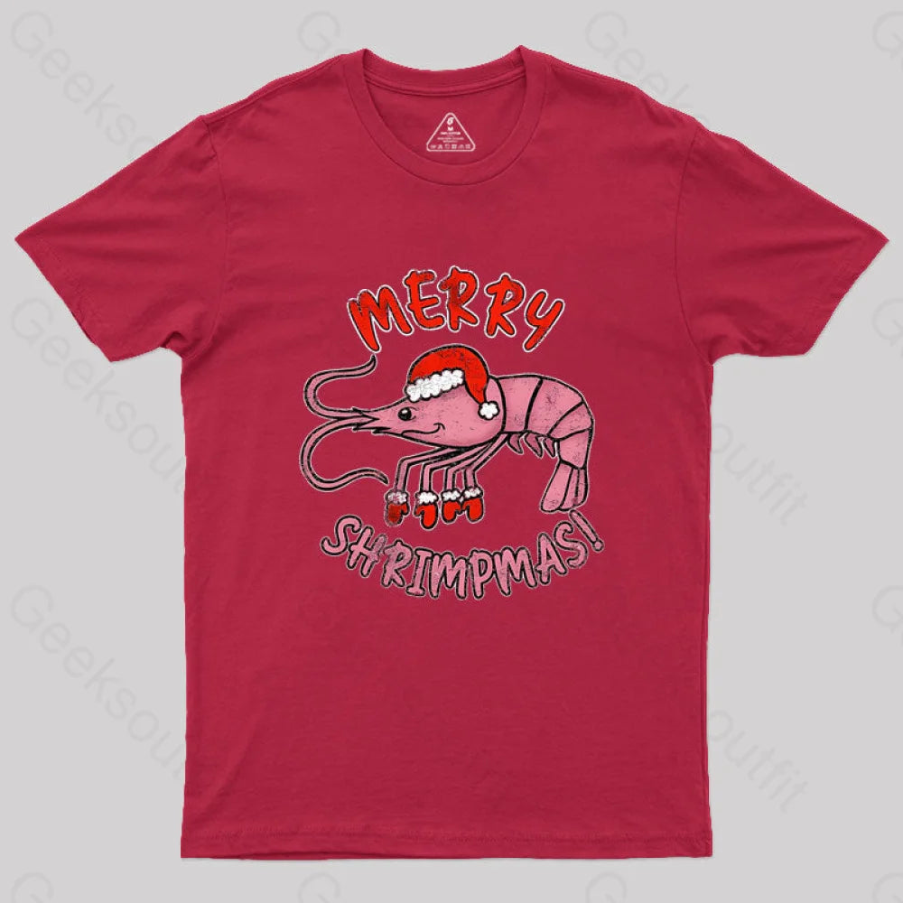 Merry Shrimpmas! Geek T-Shirt Red / S