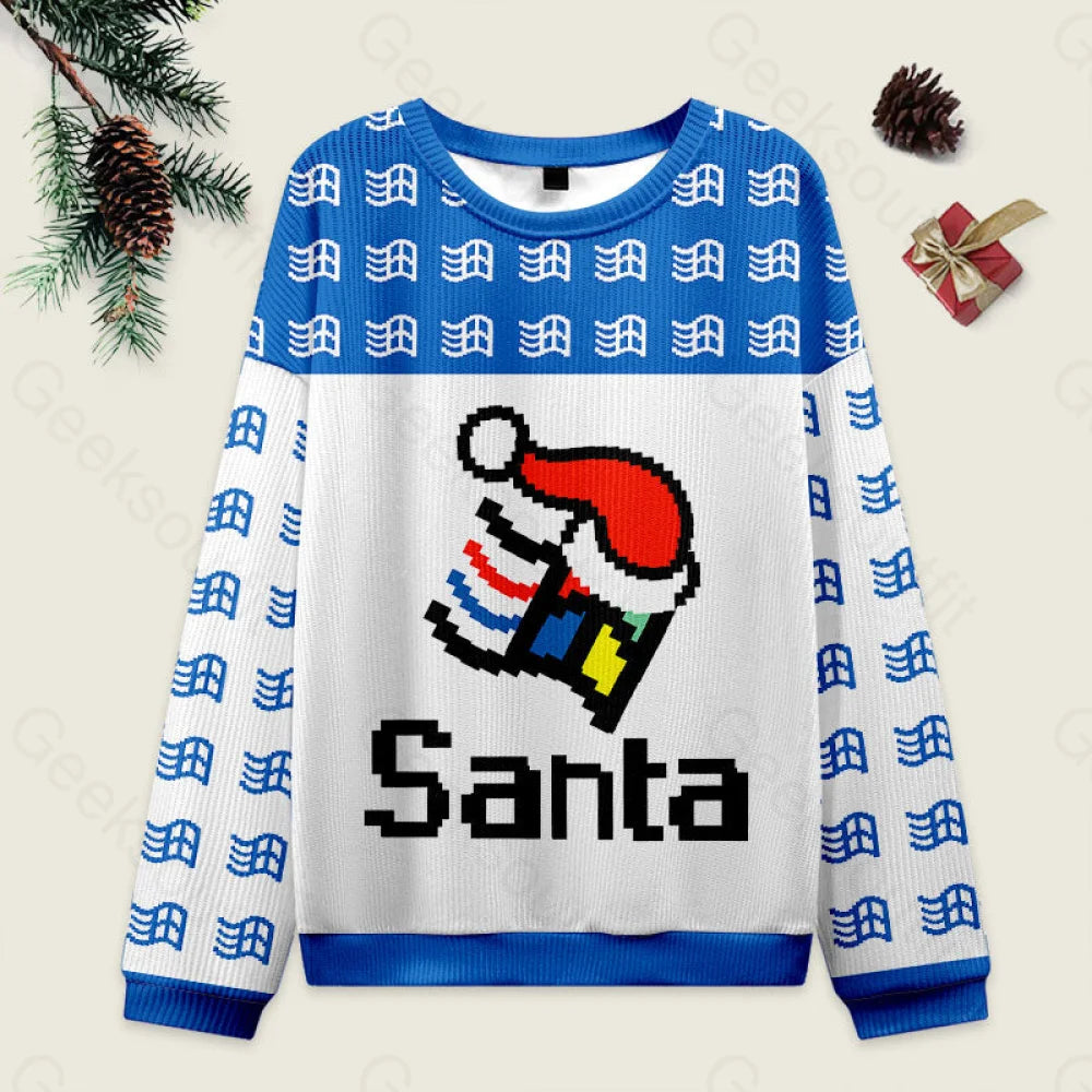 Micro Santa Ugly Christmas Sweater Men??s Style-S