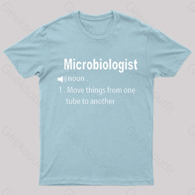 Microbiologist Definition Geek T-Shirt Light Blue / S
