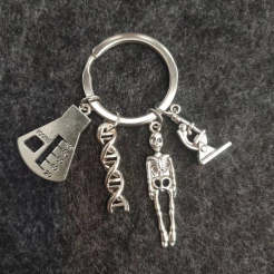 Geeksoutfit Microscopy DNA Neuron Human Skeleton Keychain for Sale
