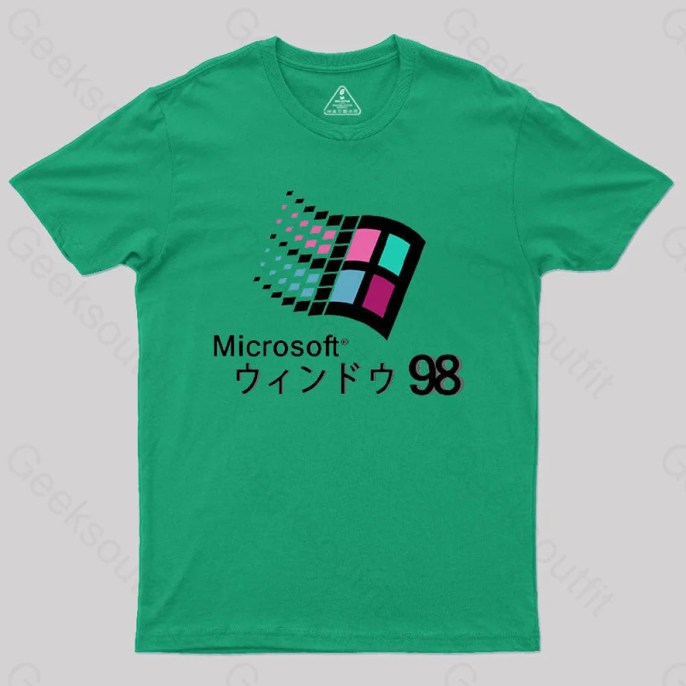 国内初の直営店 Geeksoutfit Microsoft Windows 98 Vaporwave T-Shirt for Sale トップス