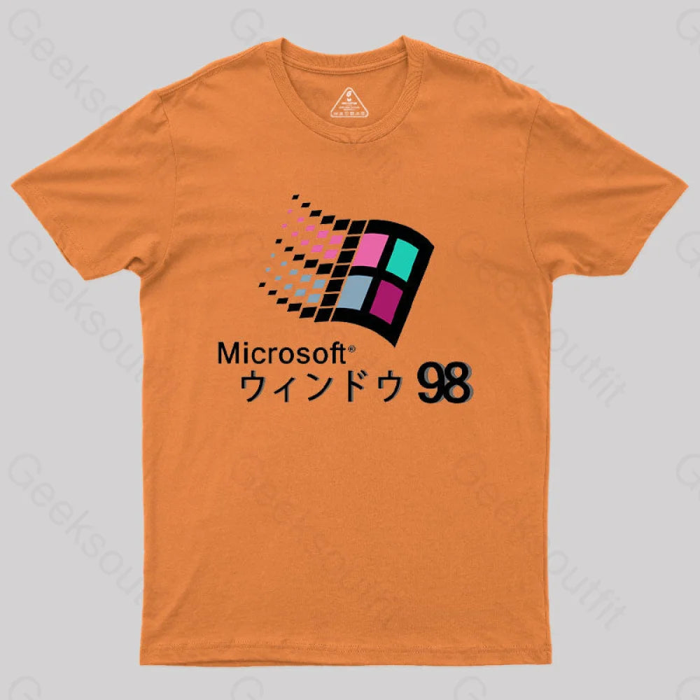 Geeksoutfit Microsoft Windows 98 Vaporwave T-Shirt for Sale