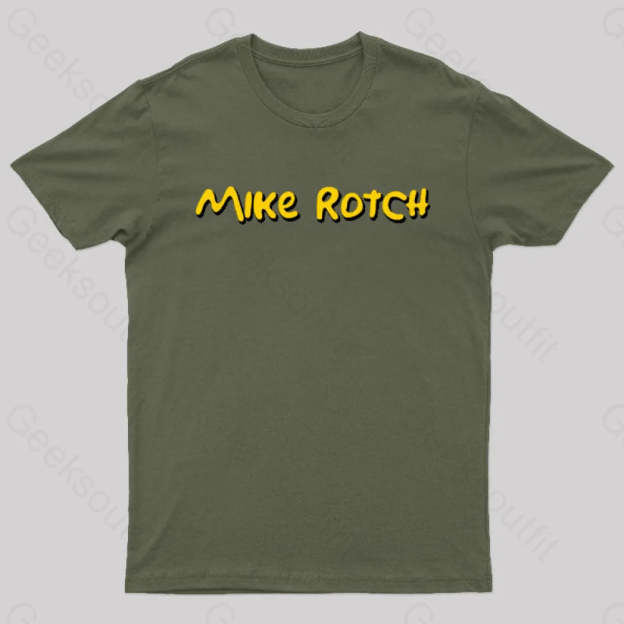 Mike Rotch Nerd T-Shirt Army Green / S