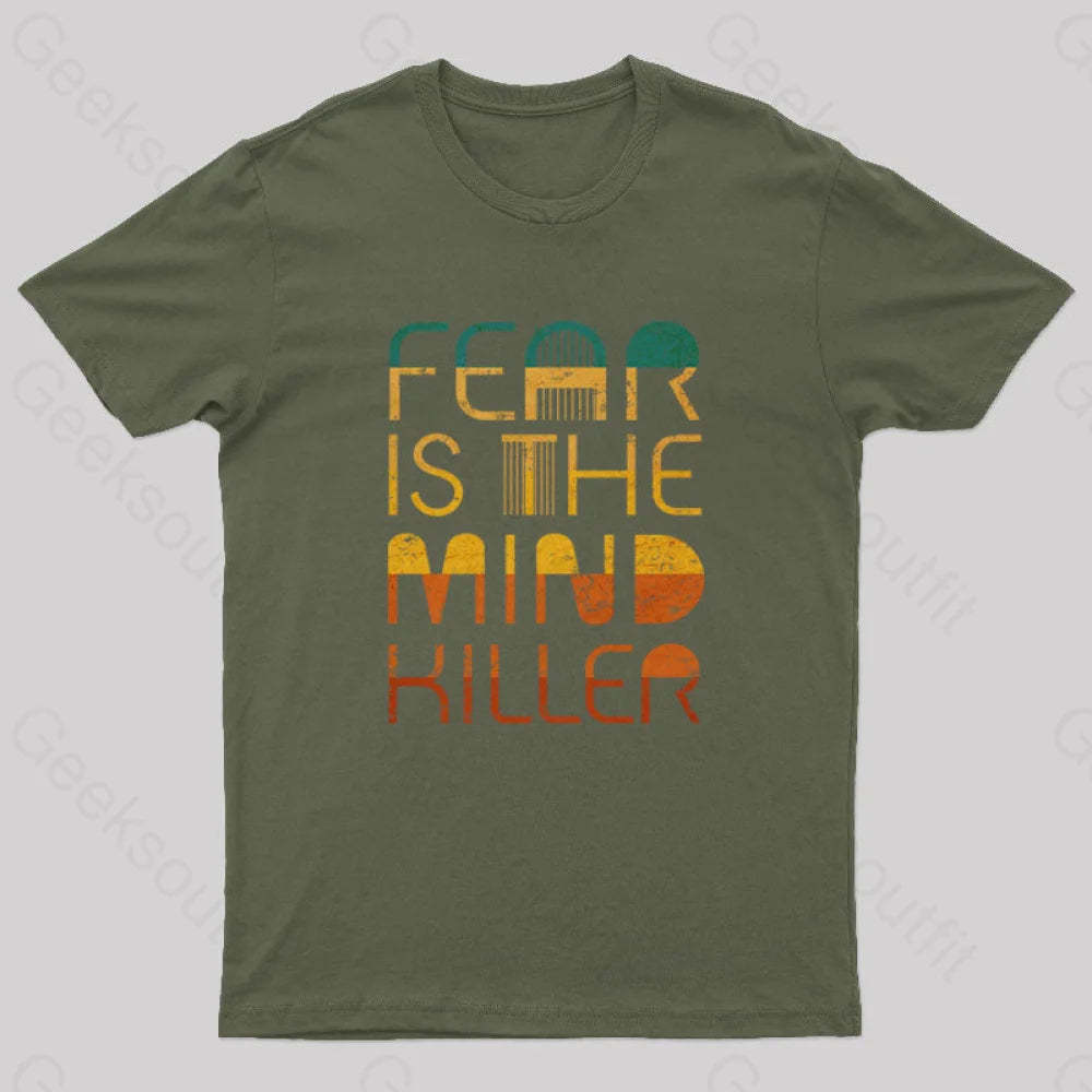 Mind Killer Geek T-Shirt Army Green / S