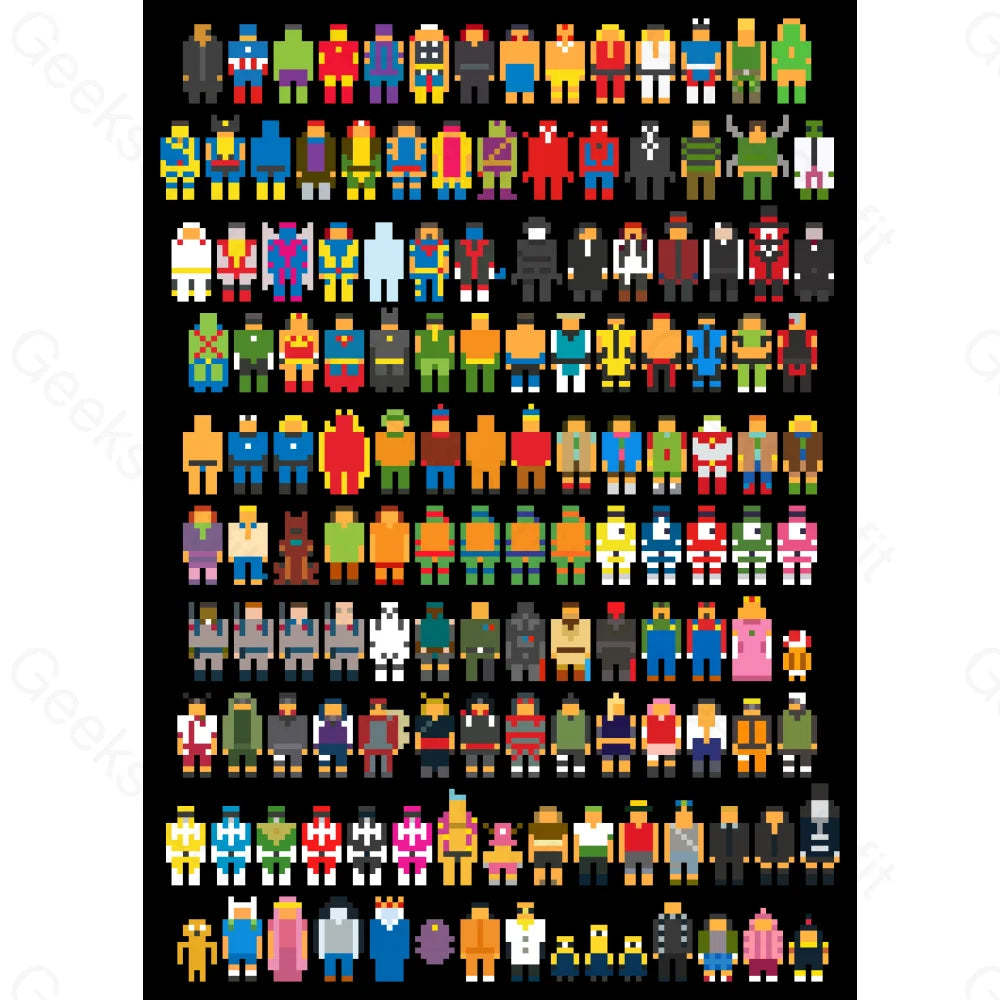 Mini Pixels-Wooden Jigsaw Puzzle 200Pcs / Pz027