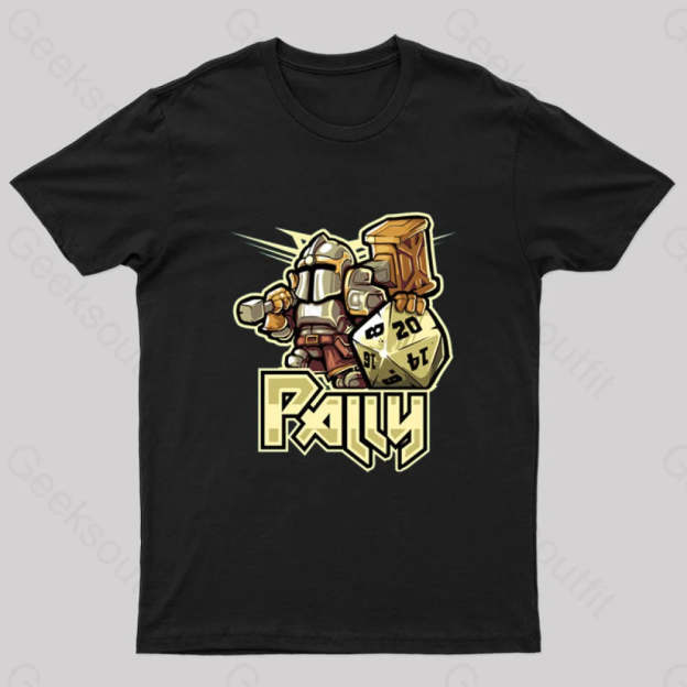Mini Rpg Paladin Nerd T-Shirt Black / S