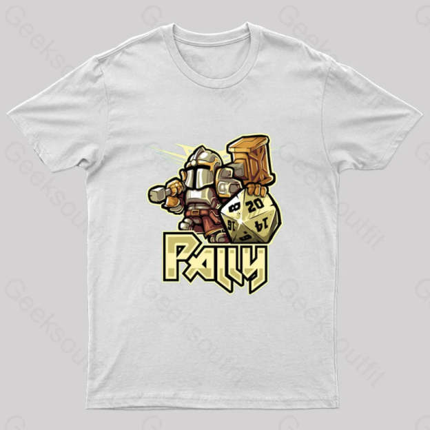 Mini Rpg Paladin Nerd T-Shirt White / S