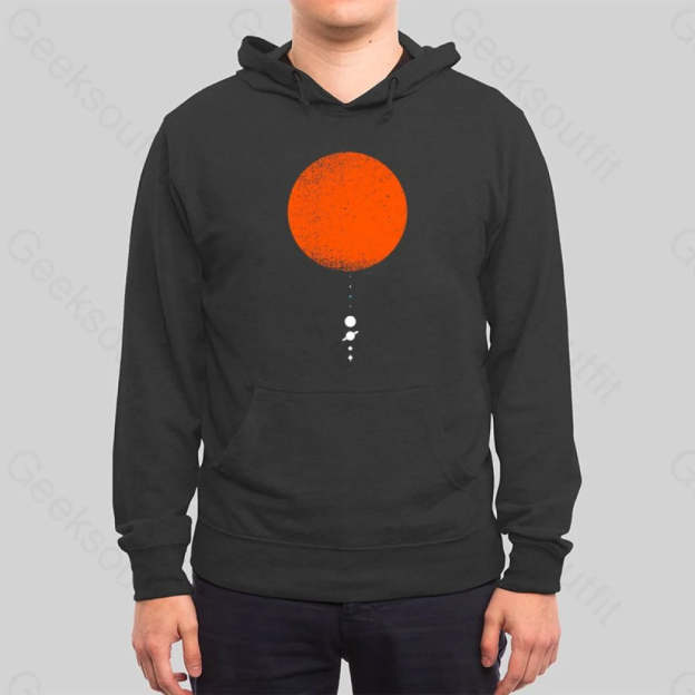 Minimal Solar System Hoodie - Geeksoutfit