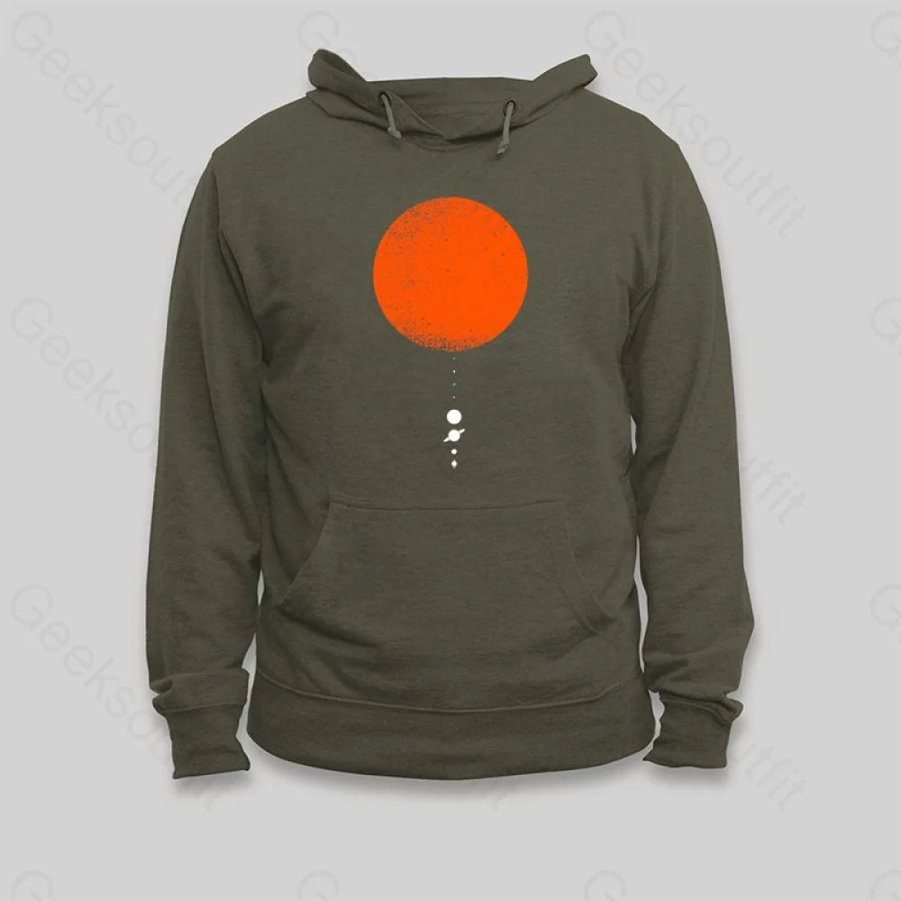 Minimal Solar System Hoodie - Geeksoutfit