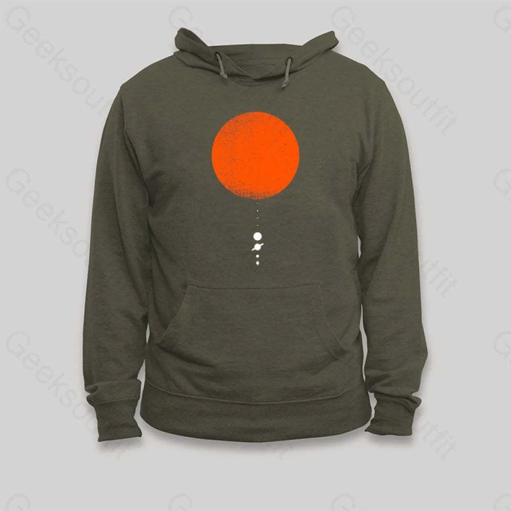 Minimal Solar System Hoodie - Geeksoutfit