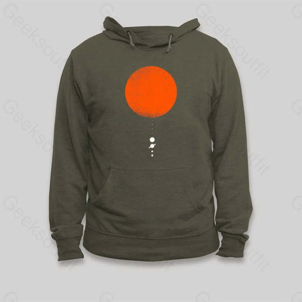 Minimal Solar System Hoodie - Geeksoutfit