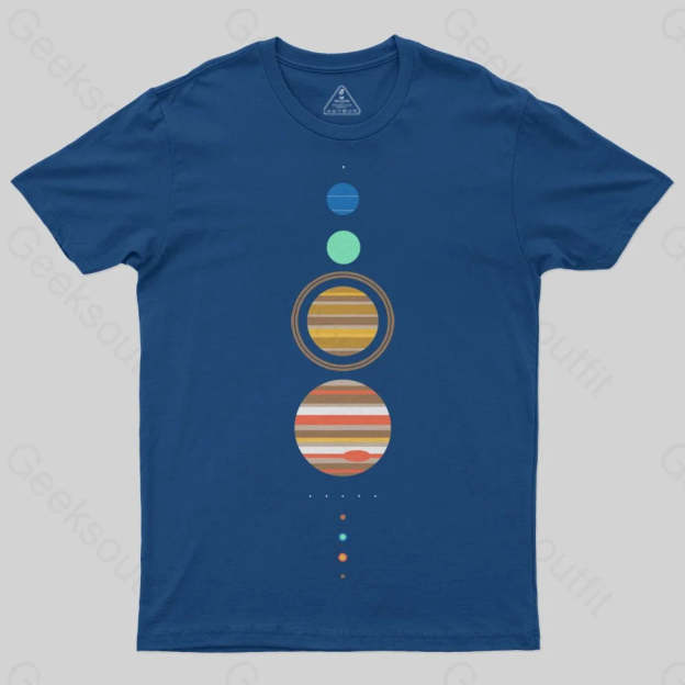 Minimal Solar System T-Shirt - Geeksoutfit