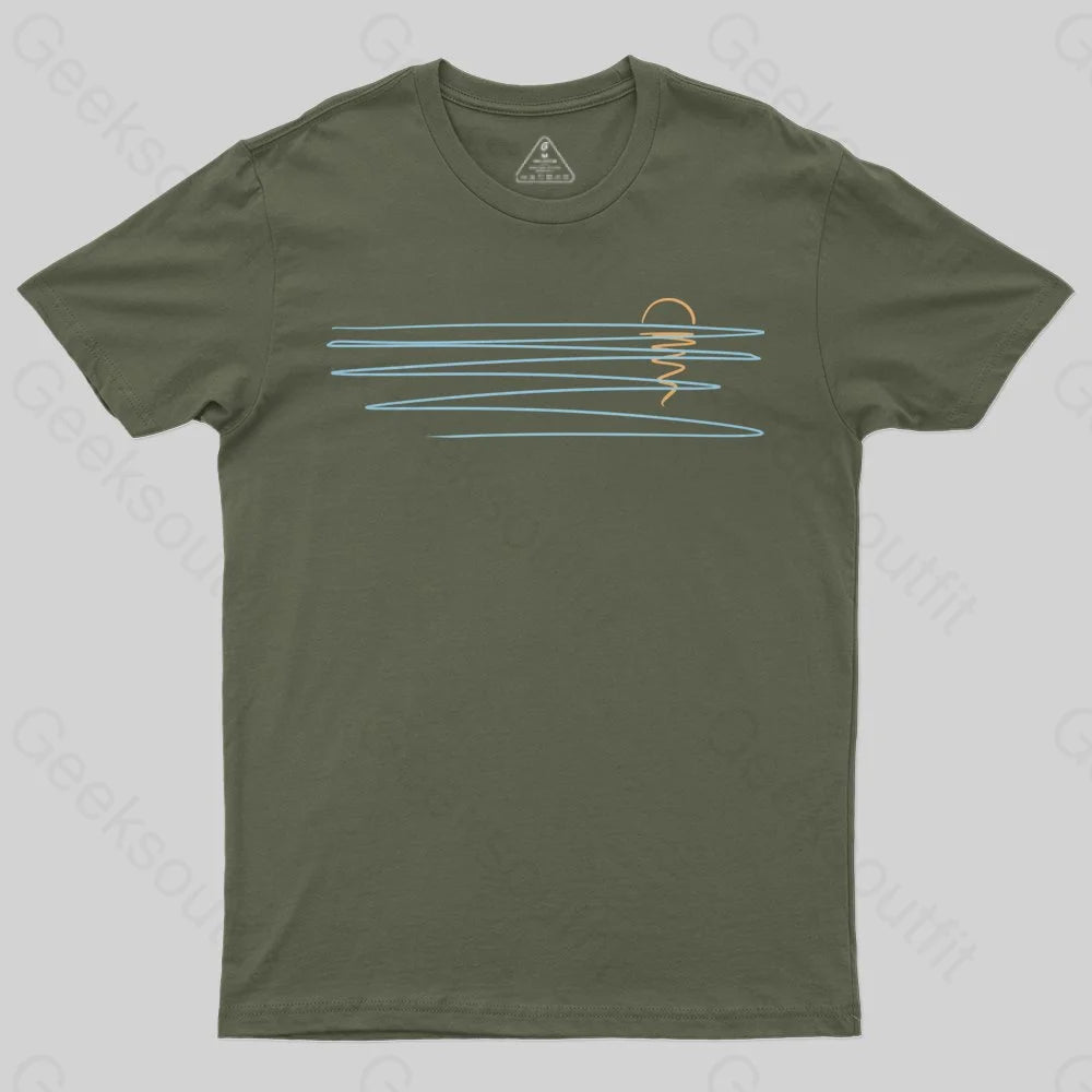 Minimal Sunset T-Shirt - Geeksoutfit