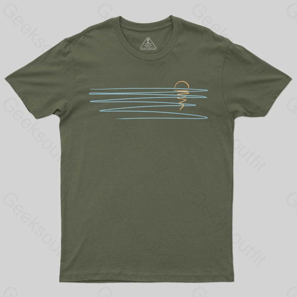 Minimal Sunset T-Shirt - Geeksoutfit
