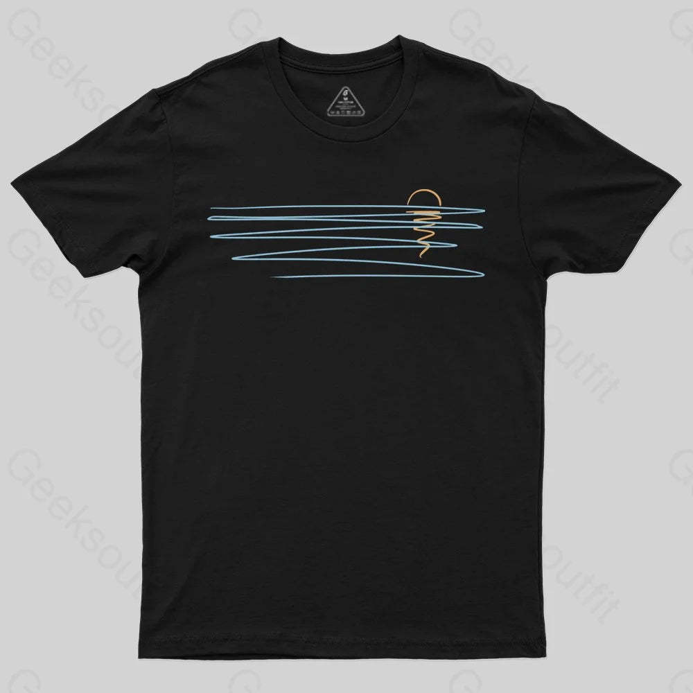 Minimal Sunset T-Shirt - Geeksoutfit