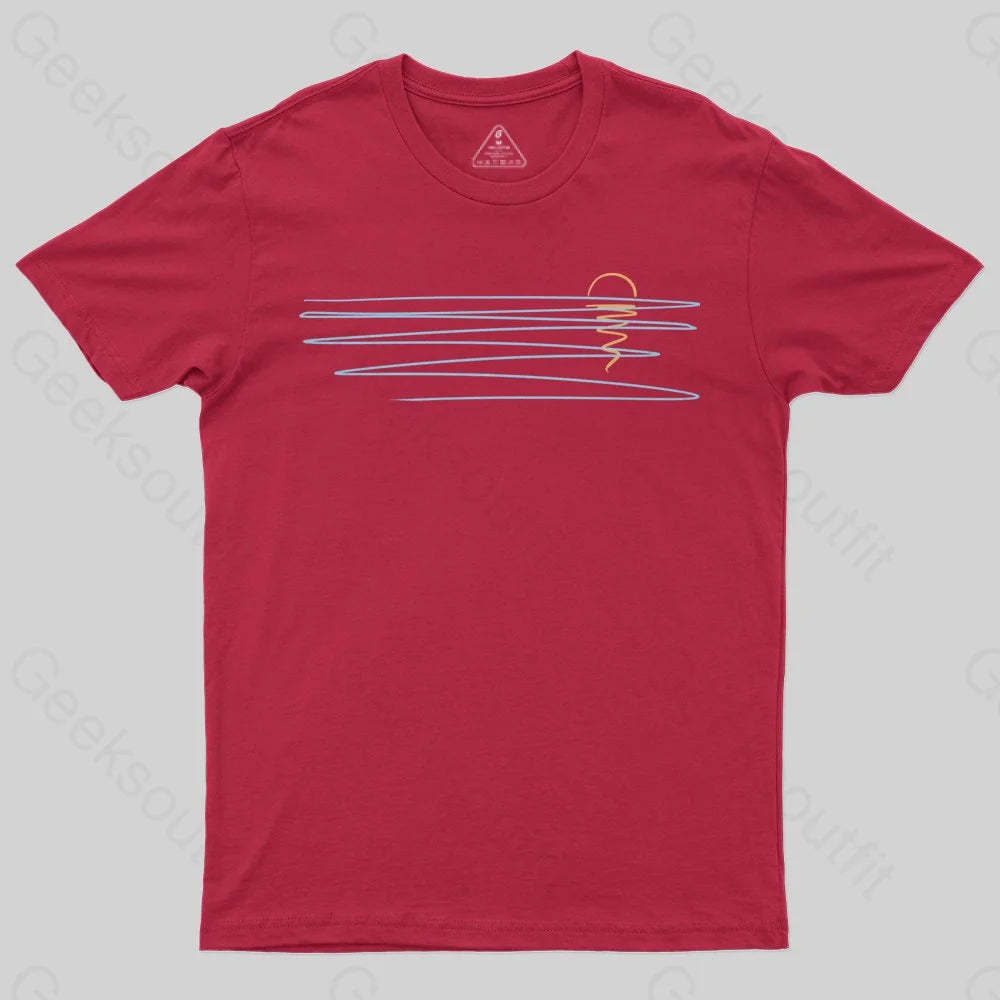 Minimal Sunset T-Shirt - Geeksoutfit