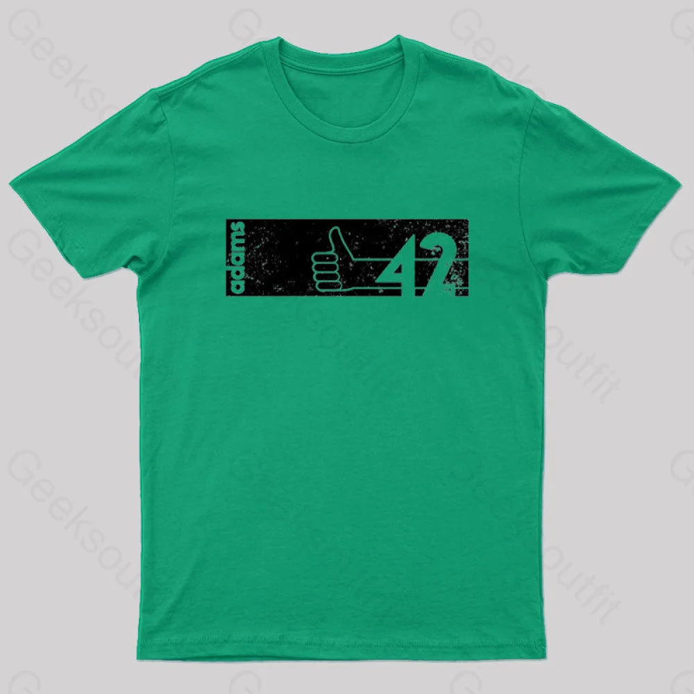 Minimalist Sf: Adams Nerd T-Shirt Green / S