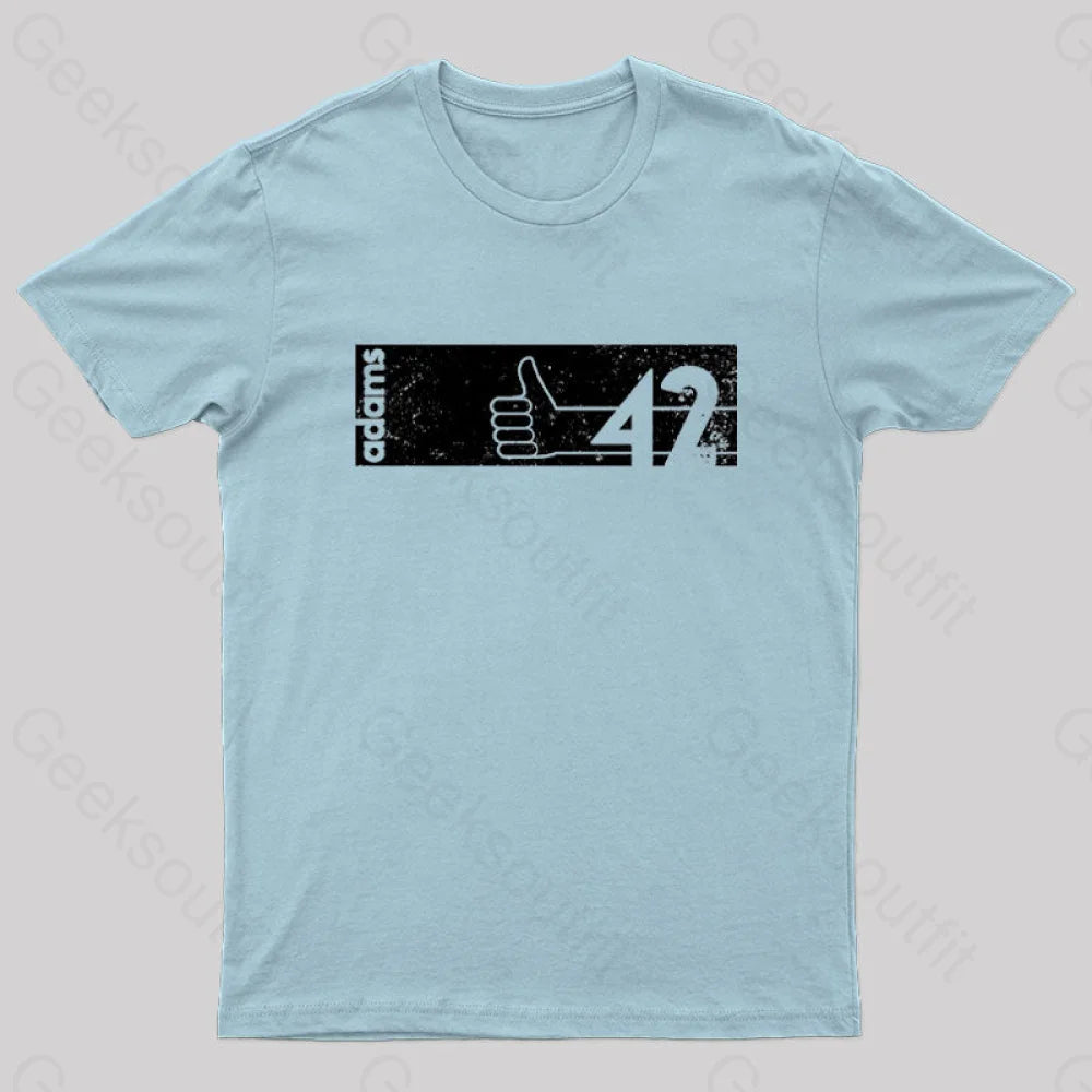 Minimalist Sf: Adams Nerd T-Shirt Light Blue / S