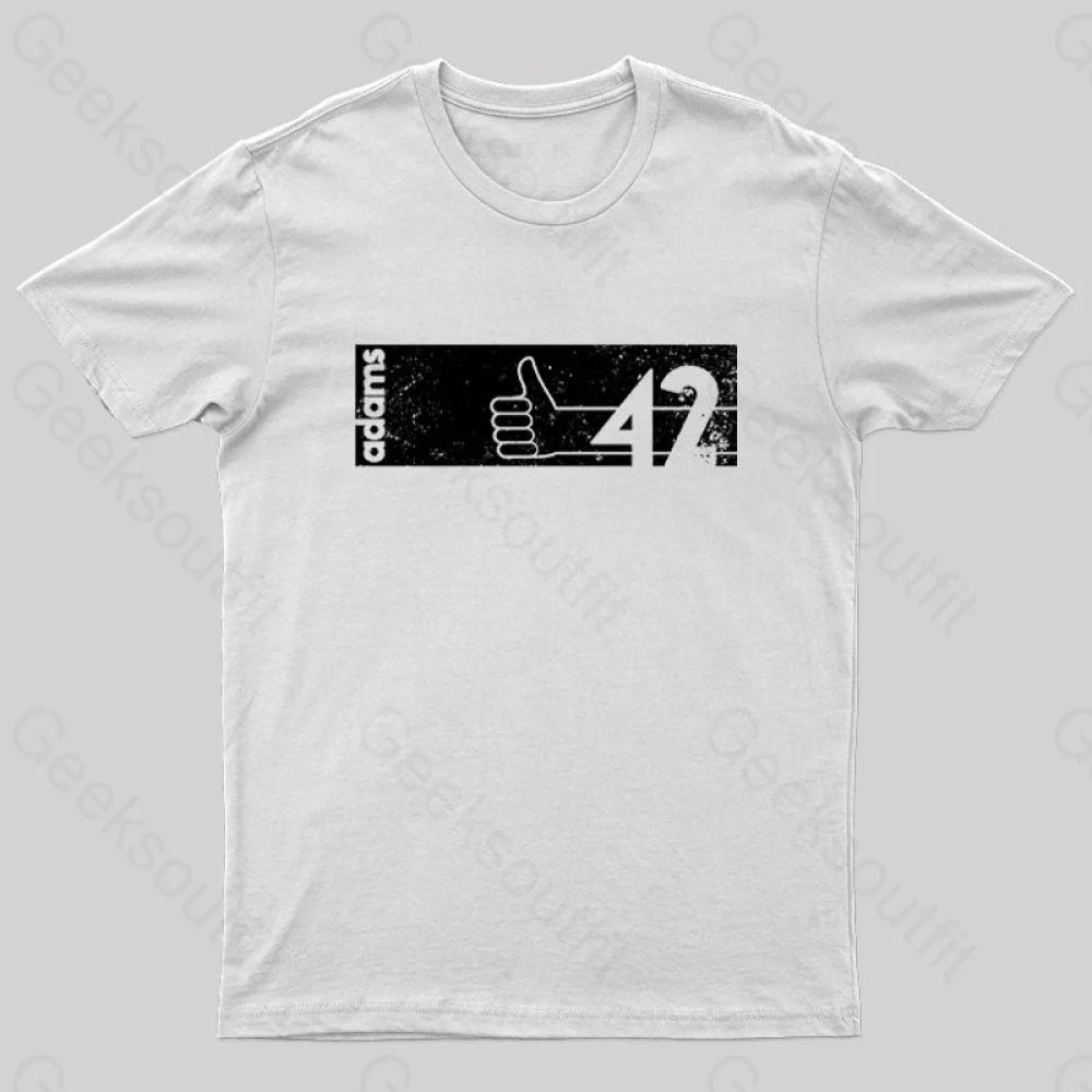 Minimalist Sf: Adams Nerd T-Shirt White / S
