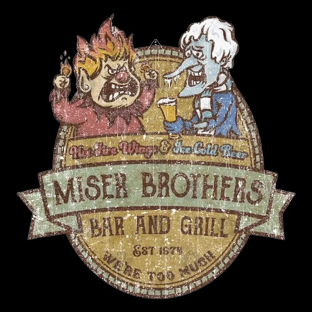 Miser Brothers Christmas Retro Design Geek T-Shirt