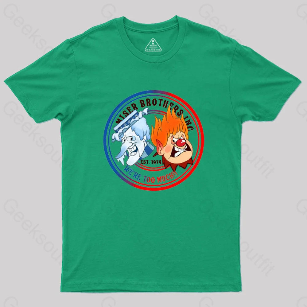 Miser Brothers Geek T-Shirt Green / S