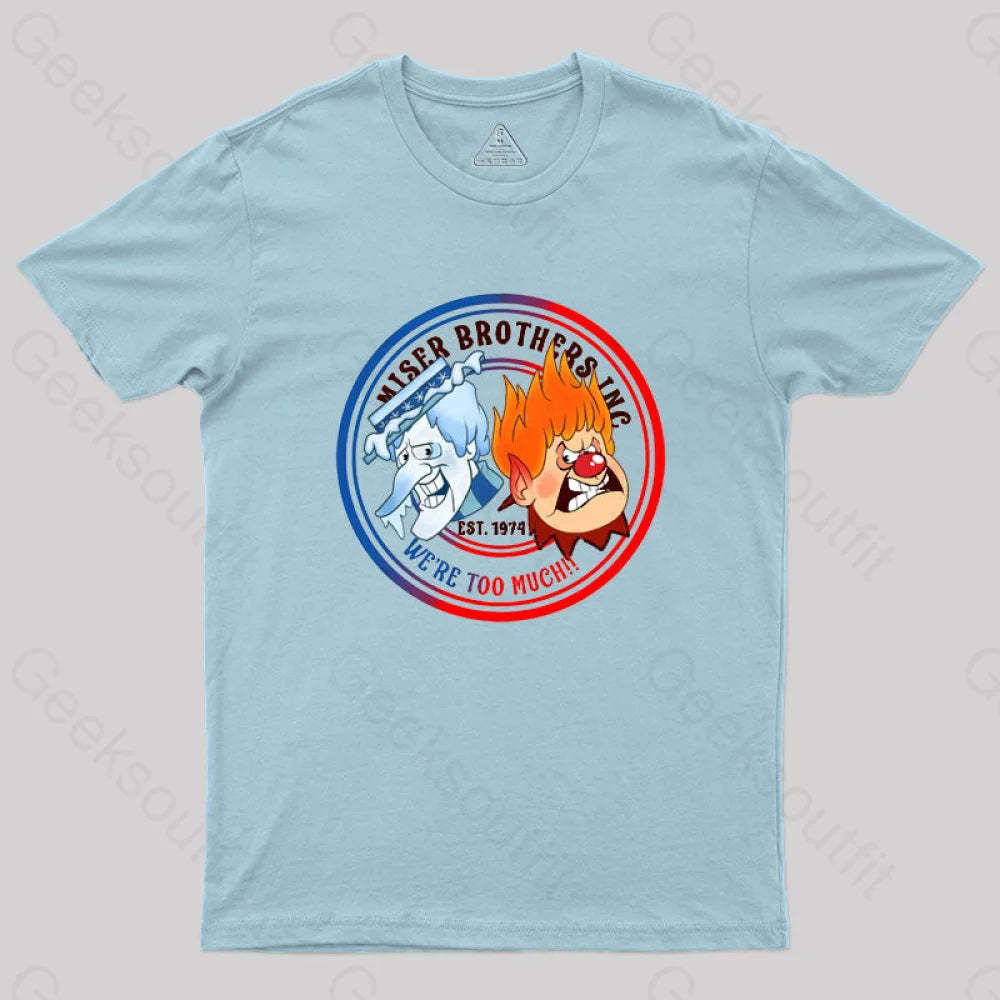 Miser Brothers Geek T-Shirt Light Blue / S