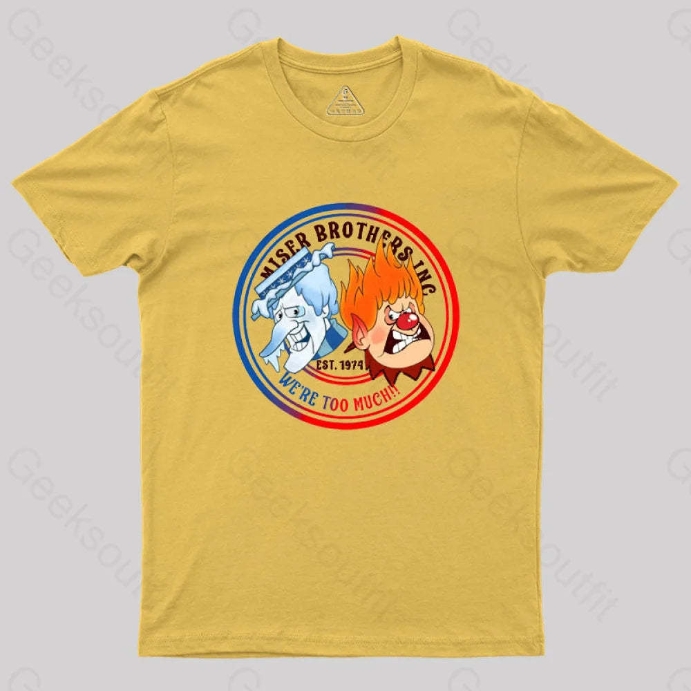 Miser Brothers Geek T-Shirt Yellow / S