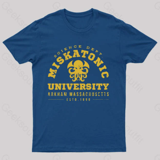 Miskatonic University Science Geeks T-Shirt Navy / S