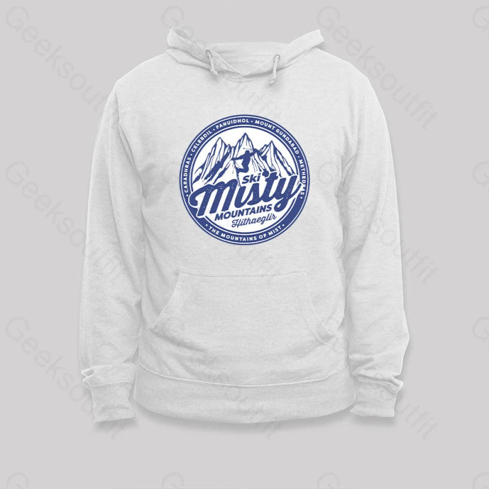 Misty Mountains Hoodie White / S