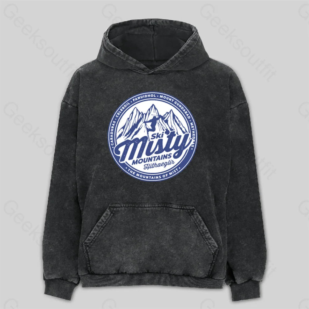 Misty Mountains Washed Hoodie M