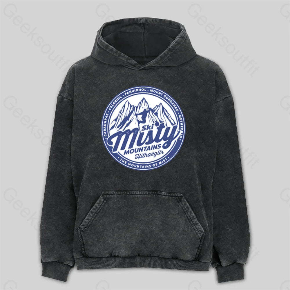 Misty Mountains Washed Hoodie M