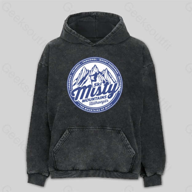 Misty Mountains Washed Hoodie M